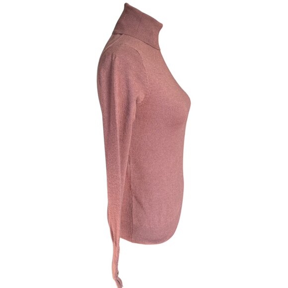 Love Tree dusty rose long sleeve pullover turtleneck sweater women's size small - Picture 3 of 9